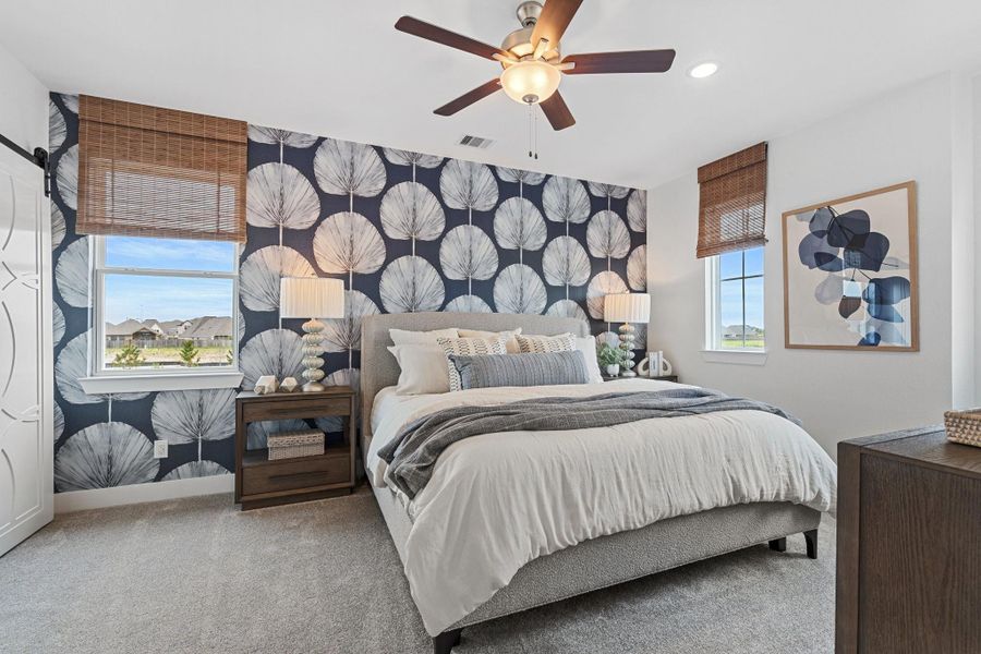 Furnished interior view inside a new home in Bridgeland, Cypress (Image 18).