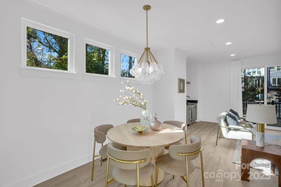 Furnished interior view inside a new home in , Charlotte (Image 13).