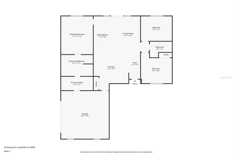 2D floor plan layout of this home in , Umatilla, FL (Image 5). 2D floor plan layout of this home in , Umatilla, FL (Image 5).