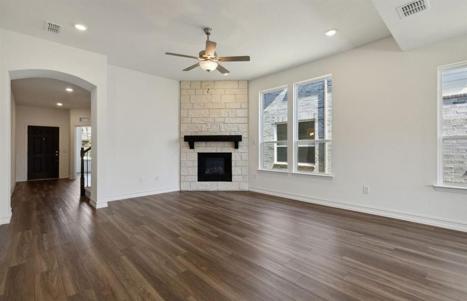 Airy gathering room *real home pictured