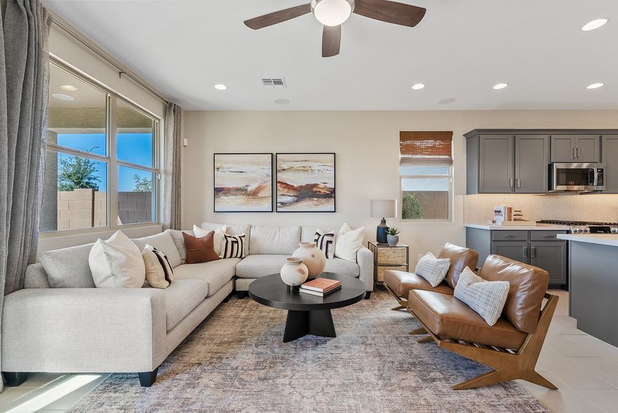 Furnished interior view inside a new home in Artisan at Asante, Surprise (Image 6).