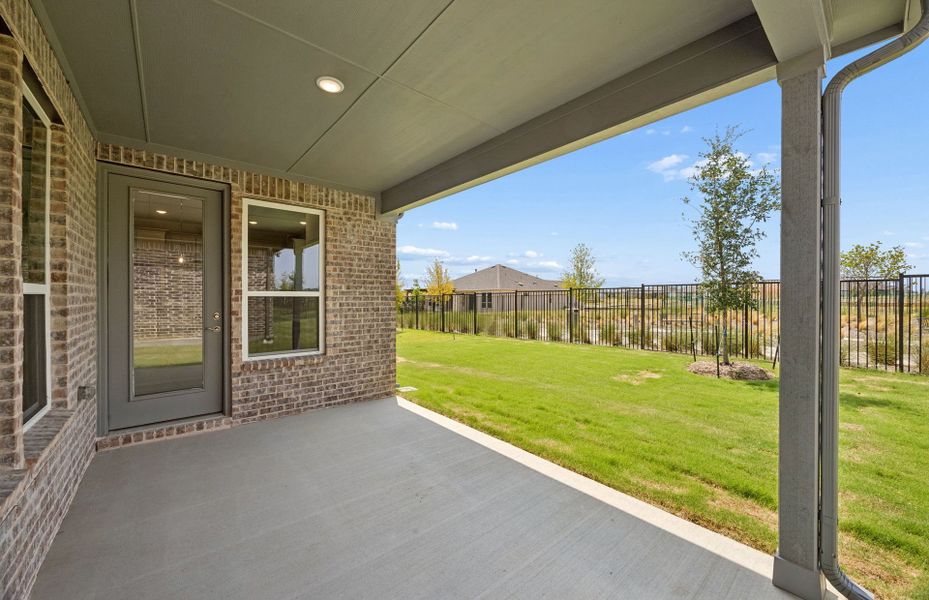 Exterior details and patio area of a home in Del Webb at Legacy Hills, Celina (Image 3).