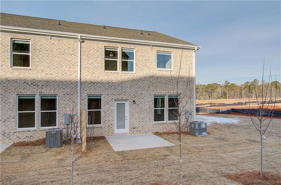 Exterior details and patio area of a home in Bowers Farm, McDonough (Image 4).