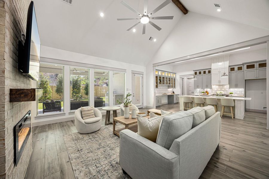 Furnished interior view inside a new home in , Houston (Image 20).