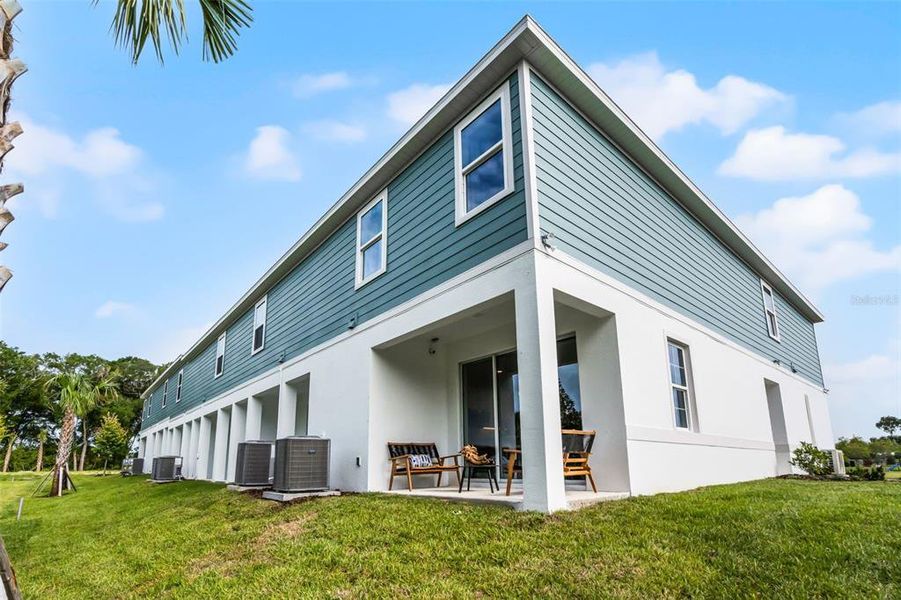 Exterior details and patio area of a home in Delaney Reserve, Deland (Image 32).