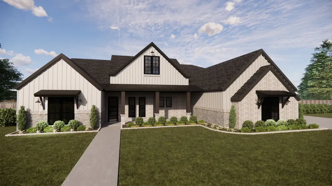 Front exterior of a home in the Arborwood community, located in Waller, TX (Image 16). Front exterior of a home in the Arborwood community, located in Waller, TX (Image 16).