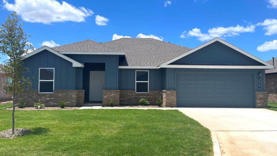 Representative exterior photo of a completed home built from the BANDERA by D.R. Horton in Heritage Parks, Abilene, TX (Image 2).
