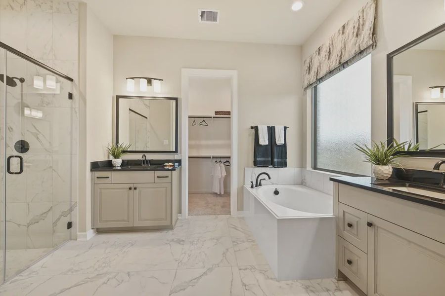 Representative furnished interior of a home built from the Lynnbrook by Chesmar Homes in The Trails, New Caney (Image 10).