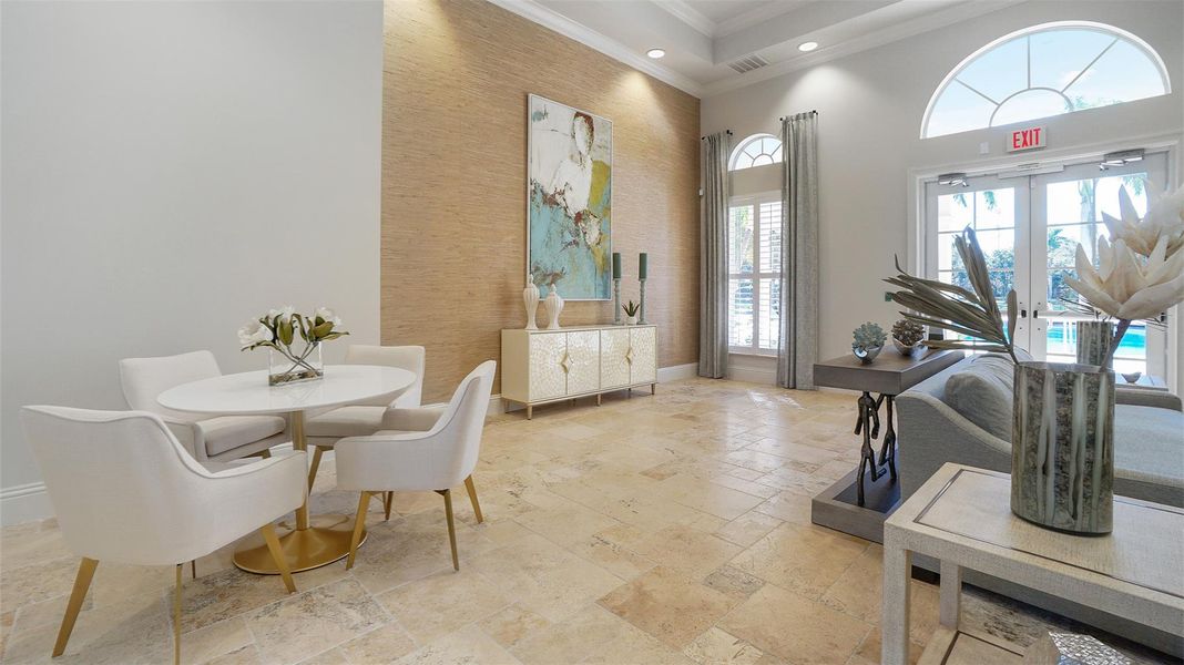 Furnished interior view inside a new home in Rivella, Port St. Lucie (Image 6). Furnished interior view inside a new home in Rivella, Port St. Lucie (Image 6).