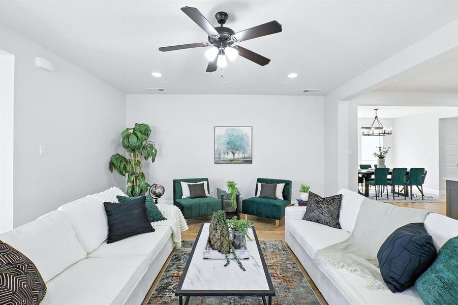 Furnished interior view inside a new home in , Lewisville (Image 7). Furnished interior view inside a new home in , Lewisville (Image 7).