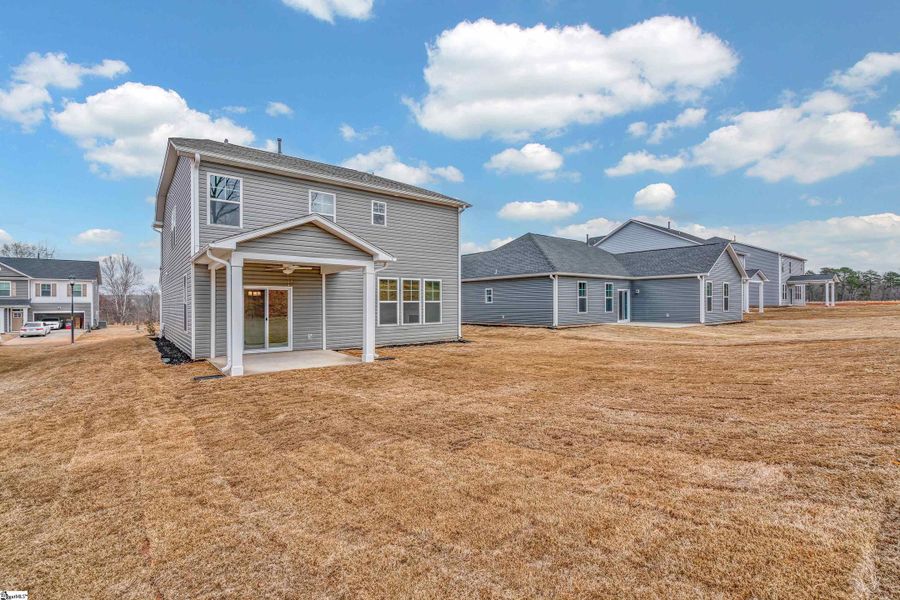 Exterior details and patio area of a home in Lynbrook, Boiling Springs (Image 2). Exterior details and patio area of a home in Lynbrook, Boiling Springs (Image 2).