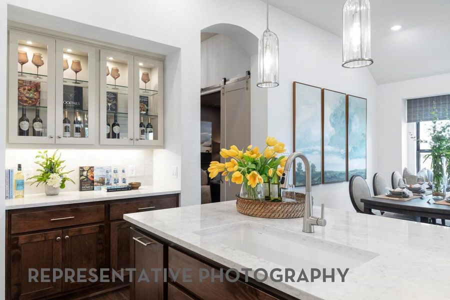 Furnished interior view inside a new home in Evergreen, Conroe (Image 22).