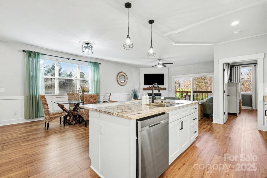 Furnished interior view inside a new home in , Clover (Image 28).