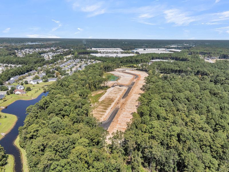 Site preparation for new homesites in Heron Preserve, Hanahan (Image 13).