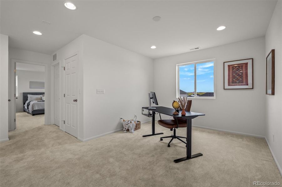 Furnished interior view inside a new home in , Colorado Springs (Image 41).