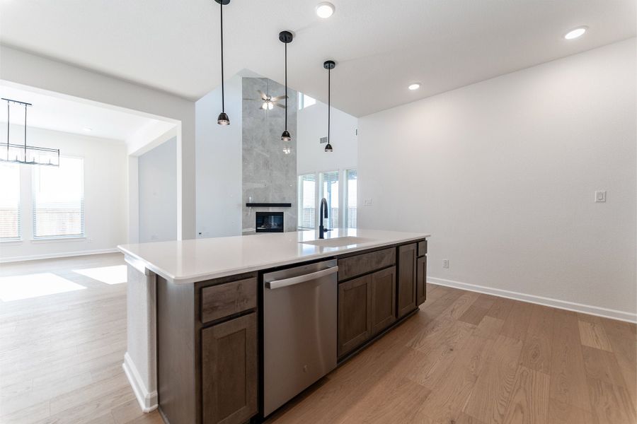 Furnished interior view inside a new home in Green Meadows, Celina (Image 5).