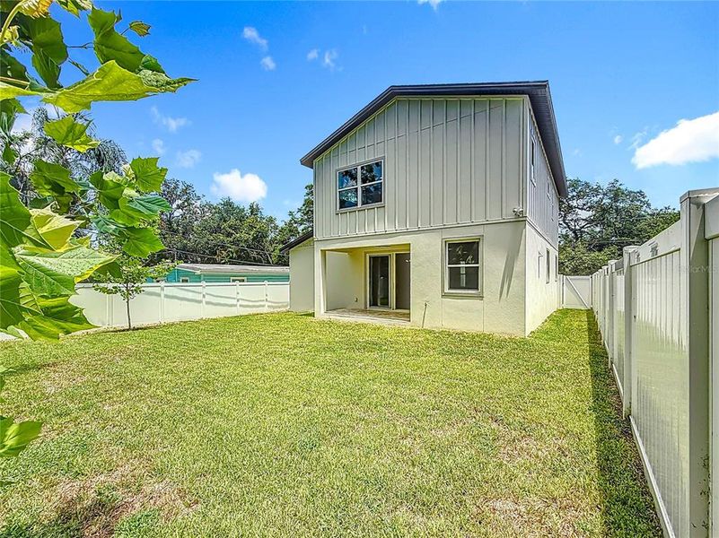 Fully fenced backyard with room for a pool. Fully fenced backyard with room for a pool.