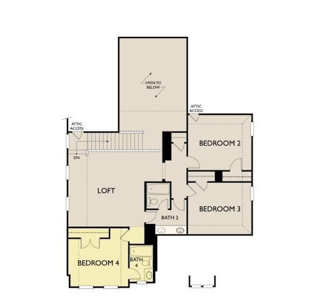 The Katy floorplan