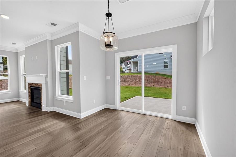 Spacious, unfurnished interior of a new home in Villas at Dawsonville, Dawsonville (Image 49). Spacious, unfurnished interior of a new home in Villas at Dawsonville, Dawsonville (Image 49).