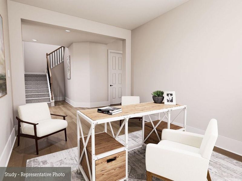 Furnished interior view inside a new home in Austin Point, Richmond (Image 15).