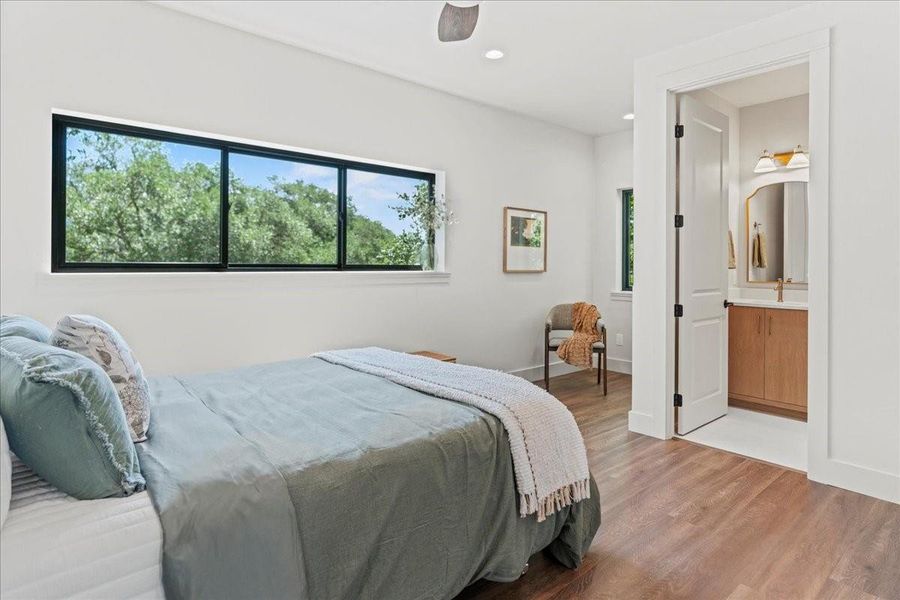 Furnished interior view inside a new home in , Wimberley (Image 13).