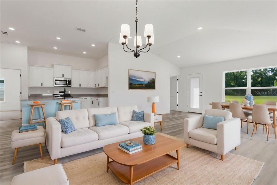 Furnished interior view inside a new home in Kirkland Farms, Alachua (Image 9).