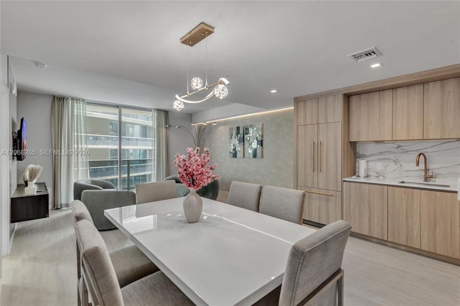 Furnished interior view inside a new home in , Miami (Image 6).