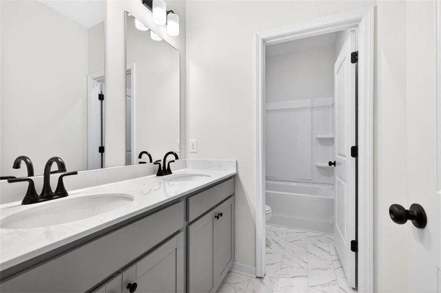 Furnished interior view inside a new home in Evergreen at Lakeside, Temple (Image 6).