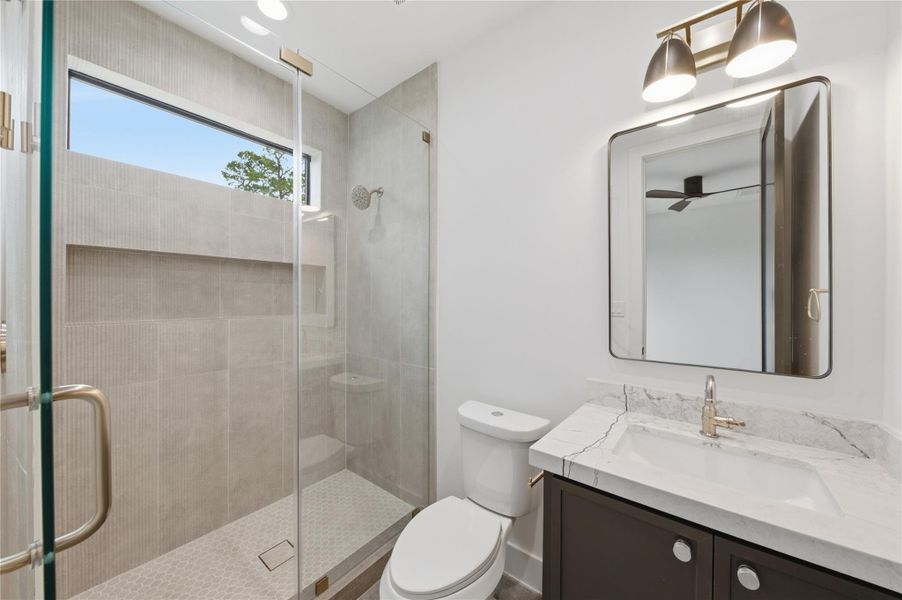 Each secondary bath is thoughtfully designed to provide comfort, functionality, and elevated everyday living.