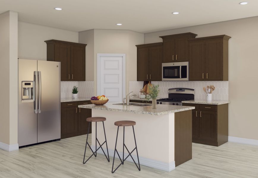 Representative furnished interior of a home built from the Garner by Tri Pointe Homes in Mason Woods, Cypress (Image 9).