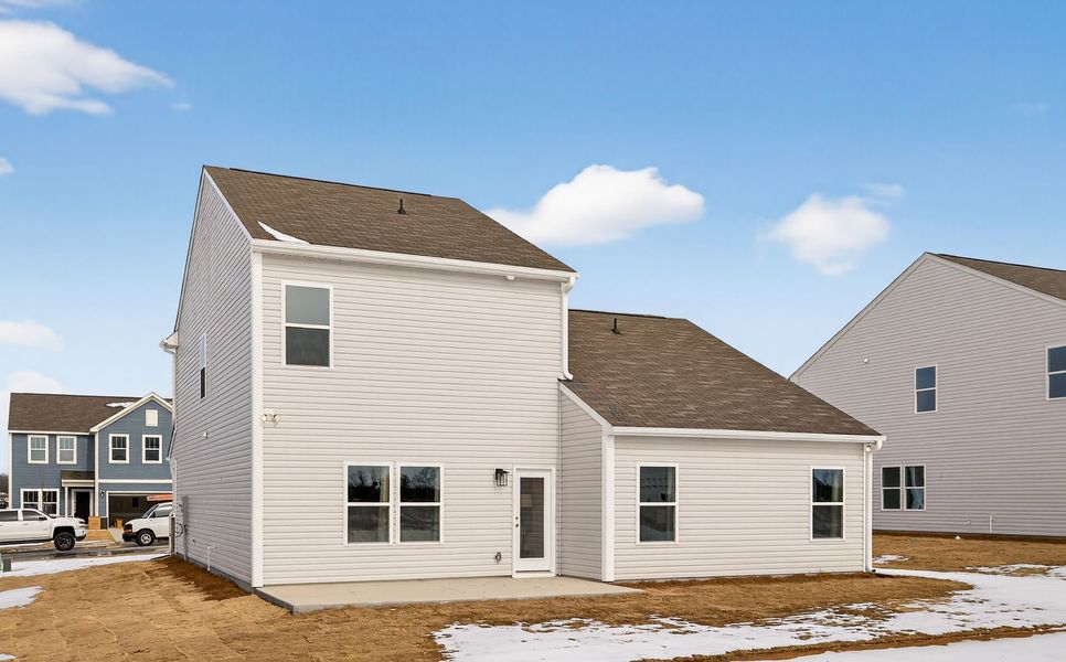 Exterior details and patio area of a home in Benson Village, Benson (Image 2).