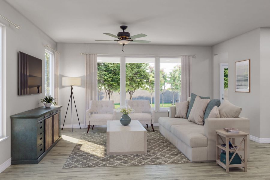 Furnished interior view inside a new home in Mason Woods, Cypress (Image 7). Furnished interior view inside a new home in Mason Woods, Cypress (Image 7).