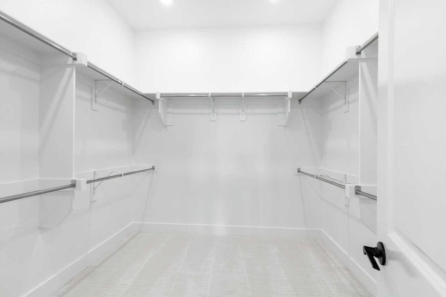 Representative Primary Closet - some options shown