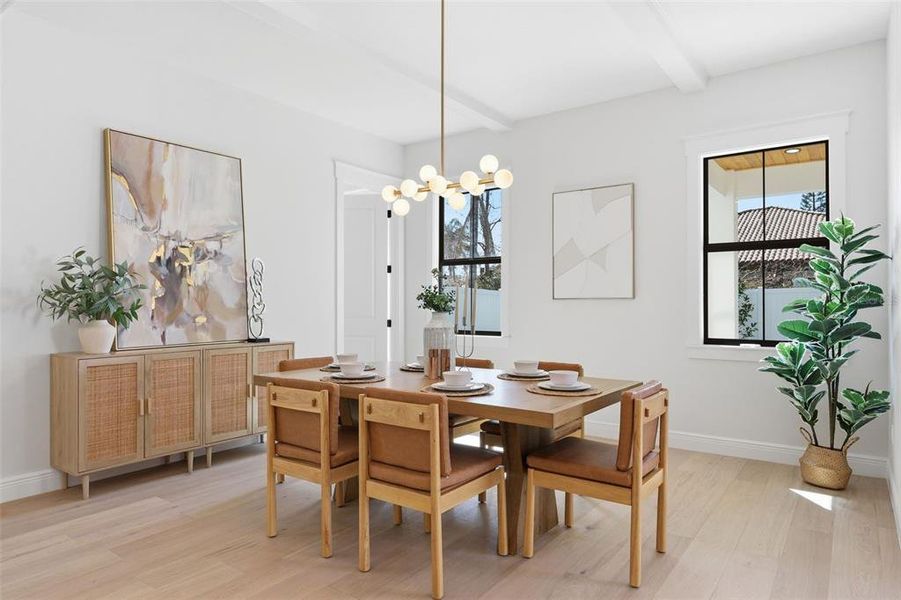 Furnished interior view inside a new home in , Tampa (Image 31).