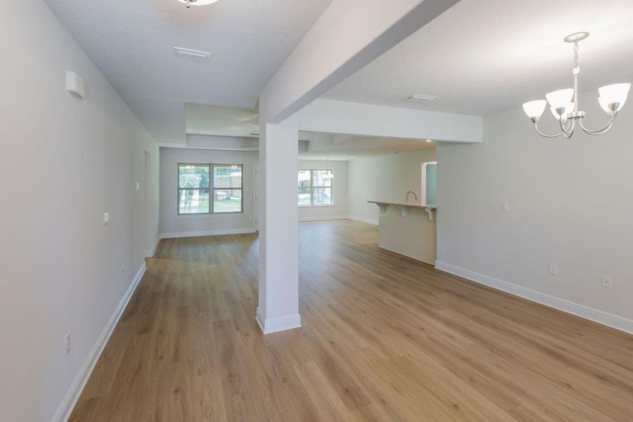 Representative unfurnished interior of a home built from the Plan 2005 by Adams Homes in Ashton View, Crestview (Image 11).