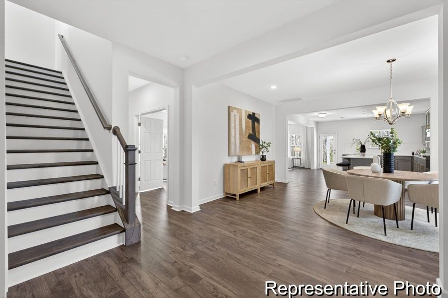 Furnished interior view inside a new home in Morgan Hills, Albemarle (Image 26).