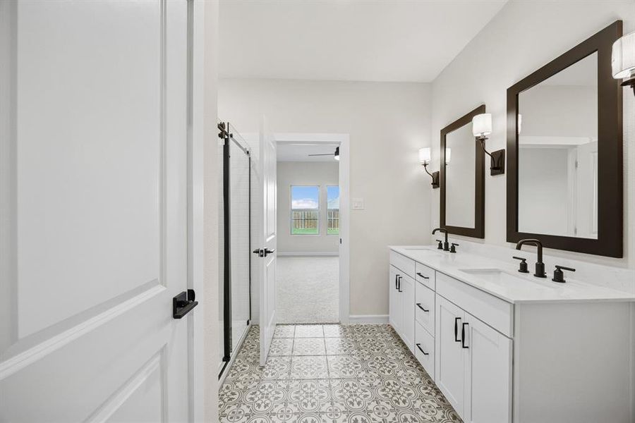 Furnished interior view inside a new home in Aspire at Noble Ridge, Howe (Image 8).