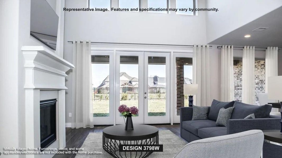 Furnished interior view inside a new home in Katy Court 70', Katy (Image 6).