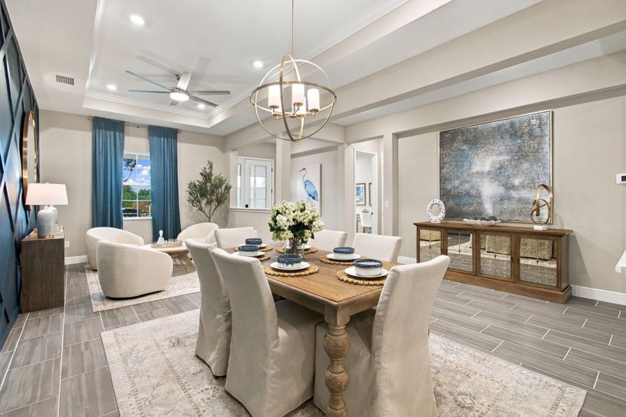 Representative furnished interior of a home built from the Joyce by William Ryan Homes in Pinecone Reserve, Brooksville (Image 12). Representative furnished interior of a home built from the Joyce by William Ryan Homes in Pinecone Reserve, Brooksville (Image 12).