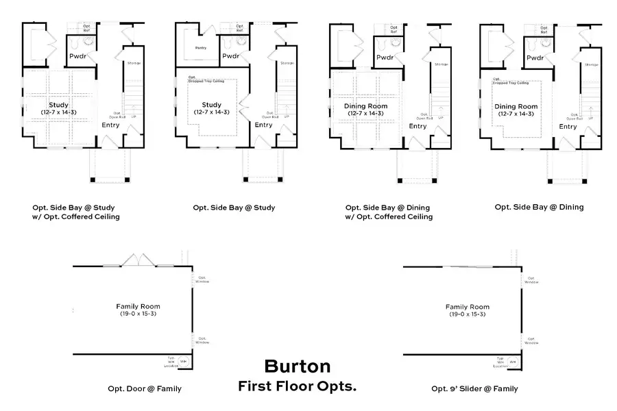 2D floor plan layout of this home in Sidney Creek Single Family, Zebulon, NC (Image 3).