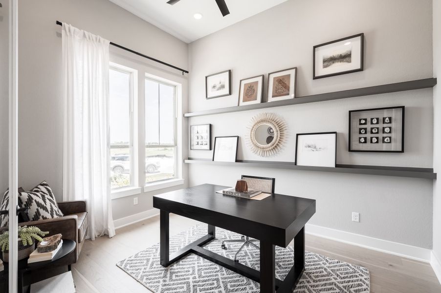 Representative furnished interior of a home built from the Fulbright by Tri Pointe Homes in Vale Collection At Evergrove, Richmond (Image 4).