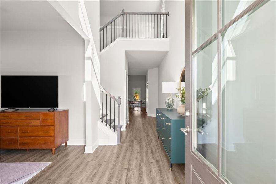 Furnished interior view inside a new home in , Homer (Image 5). Furnished interior view inside a new home in , Homer (Image 5).