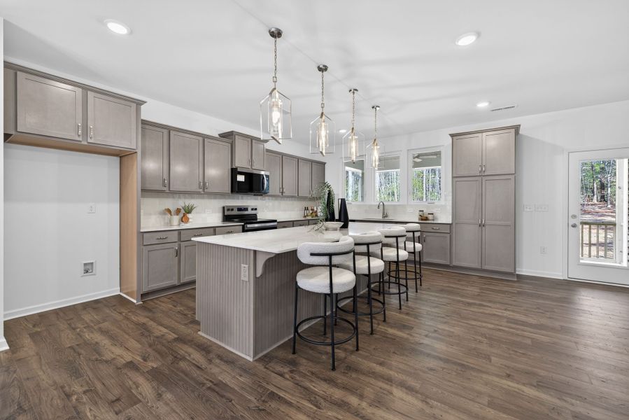 Furnished interior view inside a new home in Lake Royale, Louisburg (Image 5).