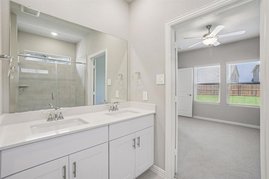 Furnished interior view inside a new home in Simpson Crossing - Spring Series, McKinney (Image 9).