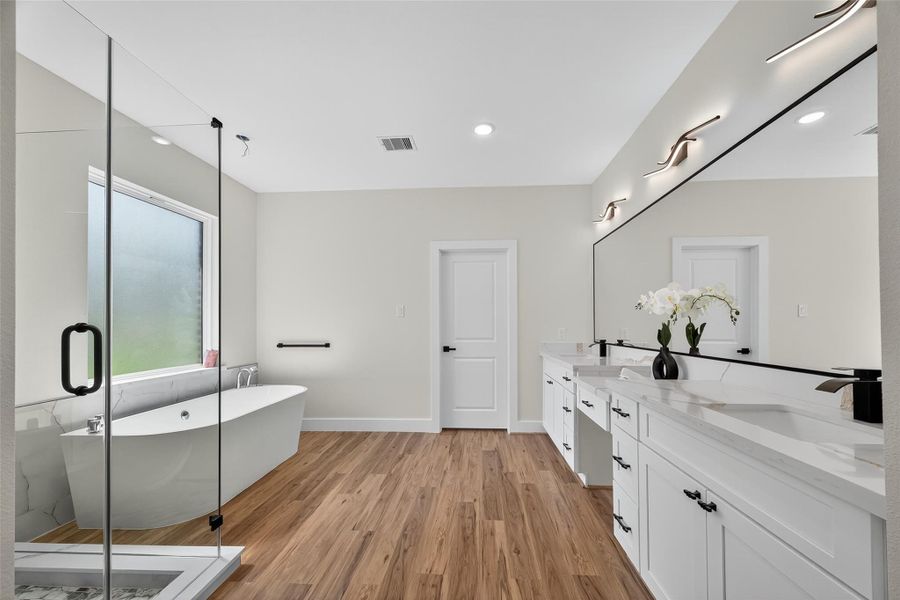 Furnished interior view inside a new home in , Crosby (Image 5).