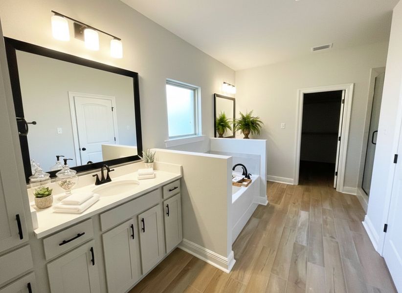 Front exterior of a new home in Iron Rock, Cantonment, FL, highlighting curb appeal (Image 6).