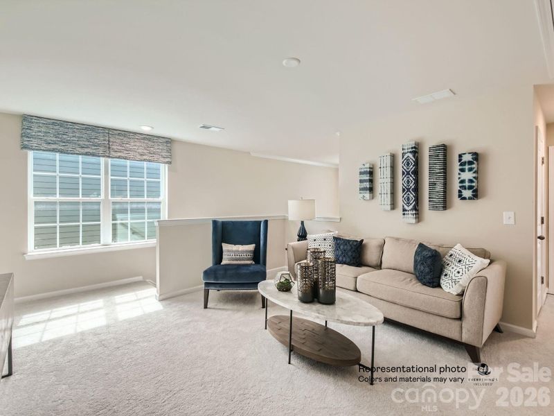 Furnished interior view inside a new home in Redhawk, Belmont (Image 16).