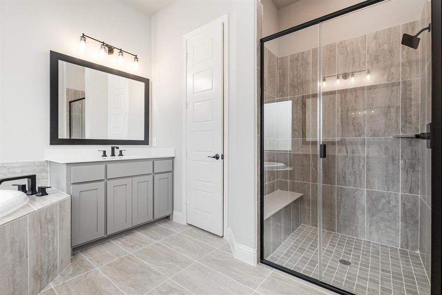 Furnished interior view inside a new home in Sagebrush Addition, Midlothian (Image 9).
