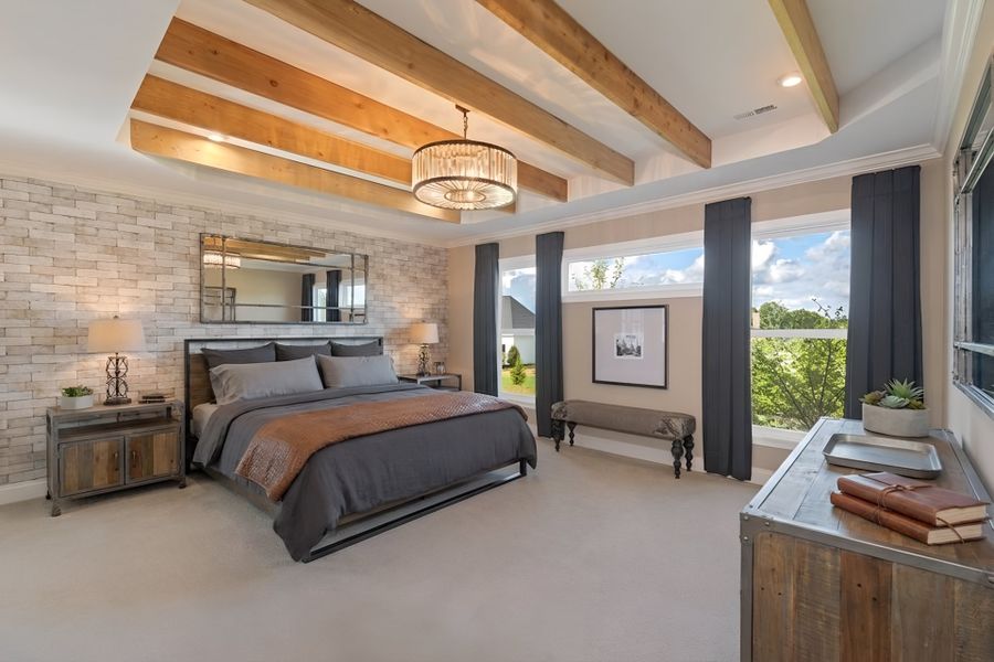 Representative furnished interior of a home built from the Paxton by Fischer Homes in Governor’s Preserve, Canton (Image 18).