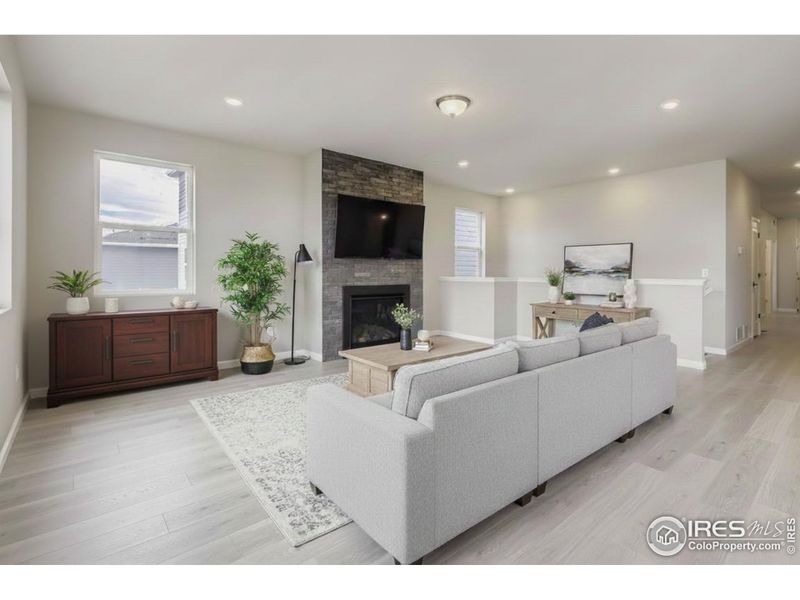 Open Feel with Included Gas Fireplace Open Feel with Included Gas Fireplace